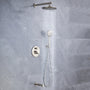 CASAINC 9.5inch Wall-mounted rain shower faucet with pressure balanced valve