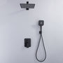 CASAINC 9.8" Square Wall-mounted Rain Shower Faucet with Pressure Balanced Valve