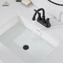 Casainc 4 Inch 2-Handle Centerset Bathroom Sink Faucet 360° Swivel Spout Vanity Faucet