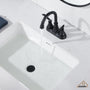 Casainc 2-Handle Centerset Bathroom Faucet for Bathroom Sink Vanity Faucet 360° Swivel Spout