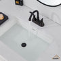 Casainc 2-Handle Centerset Bathroom Faucet for Bathroom Sink Vanity Faucet 360° Swivel Spout