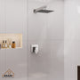 9" Wall Mount Rain Shower Head System Single Faucet (Valve Included)