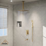 10 in./12 in. Ceiling Mount Shower System with Hand Shower & Tub Spout