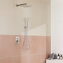 10-inch/12-inch Rain Shower System with 3-Spray Pattern Hand Shower in Brushed Nickel