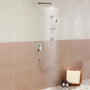 12" Wall Mount Pressure Balanced Shower System with Slide Bar