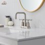 Casainc 4 Inch 2-Handle Centerset for Bathroom Sink Vanity Faucet 360° Swivel Spout
