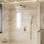 10" Brushed Gold Shower System Wall/Ceiling Mount Rain Shower System