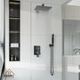 10"/12" Wall Mount Rainfall Shower Head System with Hand Shower