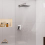 9" Wall Mount Rain Shower Head System Single Faucet (Valve Included)