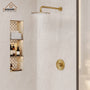 10" Wall Mount Round Shower Faucet Rain Shower System (Valve Included)