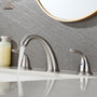 Casainc 4 Inch 2-Handle Bathroom Sink Faucet with Drain Assembly Matte Black/Brushed Nickel/Oil Rubbed Bronz/Brushed Gold 