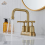 Casainc 4 Inch 2-Handle Centerset for Bathroom Sink Vanity Faucet 360° Swivel Spout