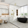12-inch Ceiling-Mounted Dual Shower System with Slide Bar & Digital Display