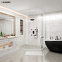 12-inch Wall-Mounted Body Jet Shower System with Slide Bar & Digital Display