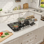 Built-in 30/36" Stainless Steel Gas Cooktop  with 5 Burners including Power Burners and LP Kit