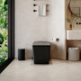 Black & White Smart Built-in Tank Bidet Toilet with Foot-Touch Lid Opening