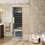 1-Person Home Infrared Sauna with Quick Assembly and Bluetooth Audio & LED Lights