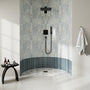 11.8*7.8 inch Coaxial Thermostatic Shower System with 2-Function Handheld