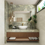 22" Oval Solid Surface Bathroom Vessel Sink in Matte White