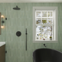 Round Brass Tub Spout with 180° Swing Outlet and Decoration Cover