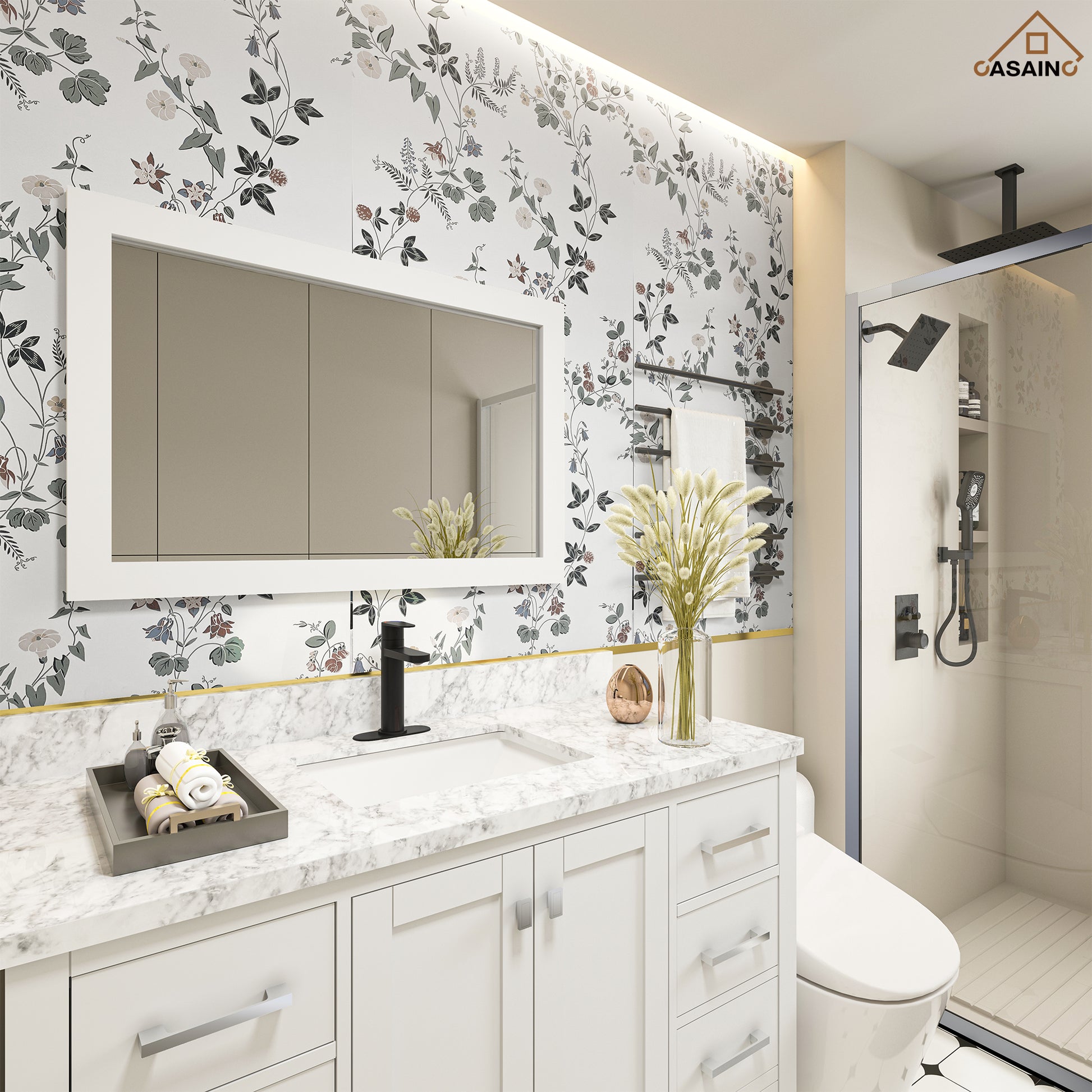Dual-Control Sensor Bathroom Sink Faucet Smart Basin Faucet
