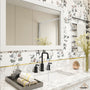 8-Inch Bathroom Sink Faucet with LED Temperature-Responsive