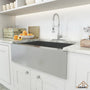 33 Inch Farmhouse Sink Stainless Steel Kitchen Sink Apron Front Stainless Steel 18 Gauge Single Bowl Kitchen Farm Sink Basin