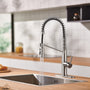 Commercial Style Pull-Down Single Handle 19" Kitchen Faucet
