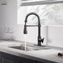 Pull-Down Sprayer Single Handle Kitchen Faucet 360° Swivel, Three Functions for Effortless Cooking and Cleaning
