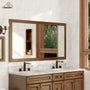 30"/36"/48"/60" Solid Wood Frame Mirror Only with Cherry (Vertical)