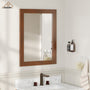 30"/36"/48"/60" Solid Wood Frame Mirror Only with Cherry (Vertical)