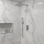10" Square Brass Shower System with Handheld Shower and Pressure Balance Valve