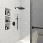 10-inch 2-Function Wall-Mounted Rain Shower System with Hand Shower