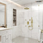 12-inch Wall-Mounted Body Jet Shower System with Slide Bar & Digital Display