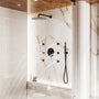 12" Round Rainfall Shower System with 6 Adjustable Body Jets