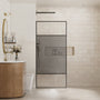 34"x74" Glass Shower Spliced Screen Panel with 304 Stainless Steel Hardware