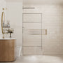34"x74" Glass Shower Spliced Screen Panel with 304 Stainless Steel Hardware