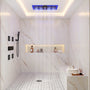 27.55*13.78 inch 4-Function Luxury Digital Shower System with LED & Bluetooth