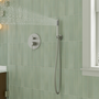 Round Stainless Steel Handheld Shower Head with Anti-Clog Nozzles