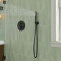 Round Stainless Steel Handheld Shower Head with Anti-Clog Nozzles