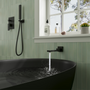 Square Brass Tub Spout with 180° Swing Outlet & Decoration Cover