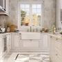 Vintage Dual-Handle Brass Kitchen Faucet with Side Spray
