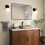 15in Bathroom Concrete Square Vessel Sink with Drainer in Mottled Bluish Grey / Cold Concrete Grey / Taupe Clay