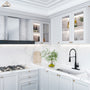 LED Temperature Control Kitchen Faucet with 360° Swivel and Magnetic Pull-Out Head