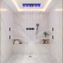 27.55*13.78 inch 4-Function Luxury Digital Shower System with LED & Bluetooth