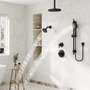 8-inch 3-Function Dual Shower Head System with 6 Spray Modes and Slide Bar