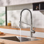 Commercial Style Pull-Down Single Handle 19" Kitchen Faucet
