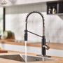 Commercial Style Pull-Down Single Handle 19" Kitchen Faucet