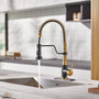 Modern Kitchen Faucet with Pull-Down Sprayer, 360° Swivel, Three Functions for Effortless Cooking and Cleaning