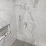 10" Square Brass Shower System with Handheld Shower and Pressure Balance Valve